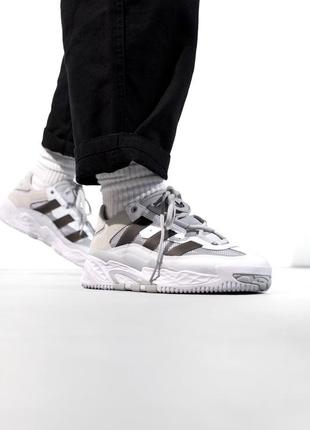 Мужские кроссовки adidas niteball grey white 40-41-42-43-44-454 фото