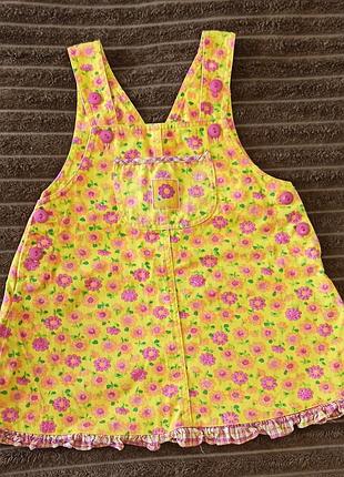 Яркий сарафан для девочки принцессы 1,5-2 года.