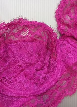 75d 34d/80с h&m новий шикарне мереживне м'яке бюстьє балконет, подовжений бюстгальтер4 фото