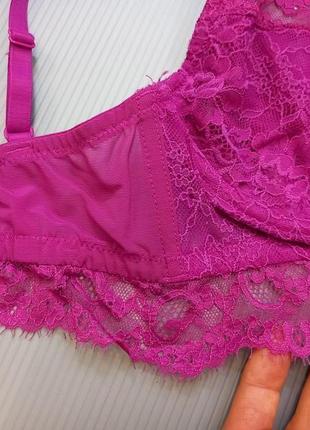 75d 34d/80с h&m новий шикарне мереживне м'яке бюстьє балконет, подовжений бюстгальтер5 фото