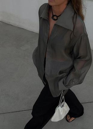 Шелковая винтажная рубашка palmer’s