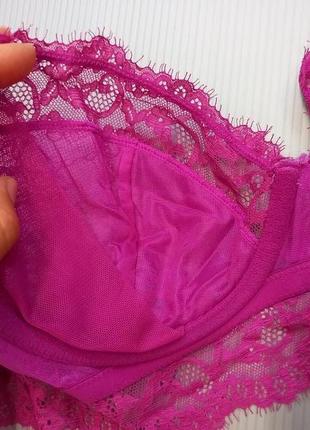 75d 34d/80с h&m новий шикарне мереживне м'яке бюстьє балконет, подовжений бюстгальтер9 фото