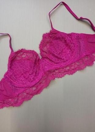 75d 34d/80с h&m новий шикарне мереживне м'яке бюстьє балконет, подовжений бюстгальтер6 фото