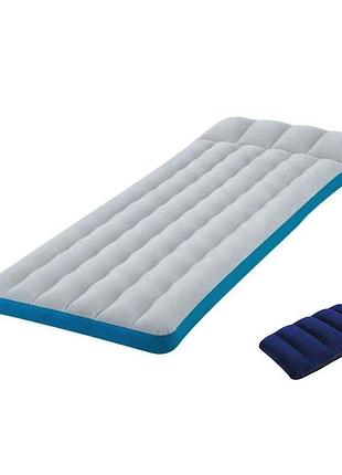 Надувний матрац intex 67998-2, 72 х 189 х 20 см, подушка та ручний насос. одномісний