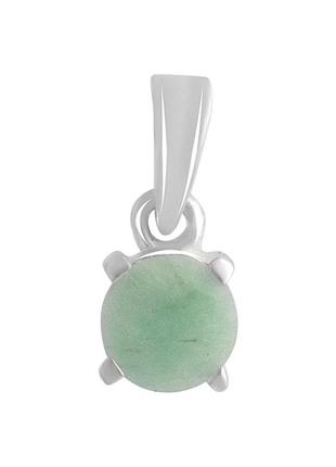 Срібна підвіска amari зі смарагдом 0.398ct (2140399)