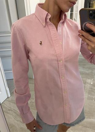 Сорочка ralph lauren жіноча xs рожева оригінал