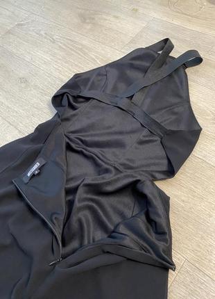 Довга чорна сукня з відкритою спиною missguided4 фото