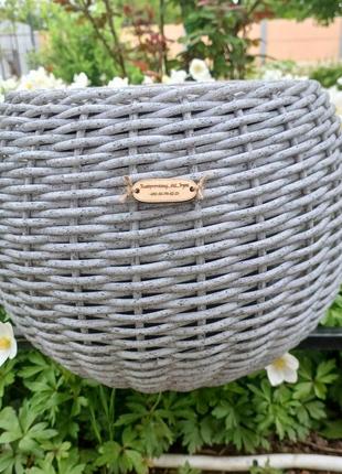 Кашпо з ротангу "кругле"