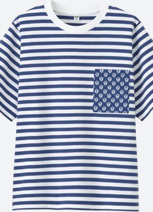 Полосата футболка uniqlo
