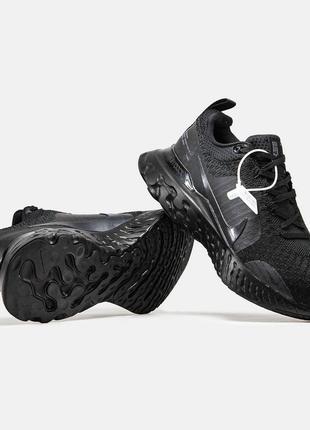 Кросівки nike grey coral flex boots black blue embroidery3 фото