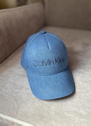 Кепка бейсболка джинсовая calvin klein