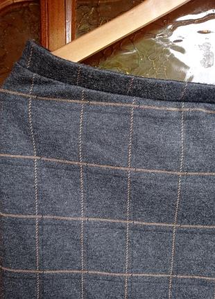 Теплая юбка в клетку 2