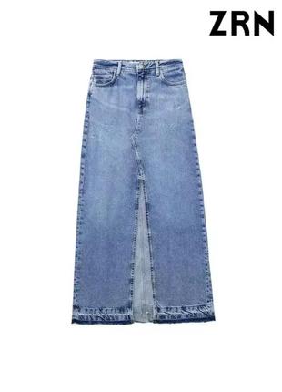 Нова джинсова юбка максі міді