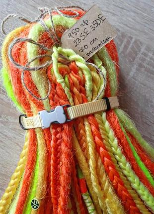 Флуоресцентные дреды и косы фестивальный комплект на рейв на фестиваль очередной яскарь