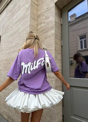 Футболка с надписью «milfa»💜