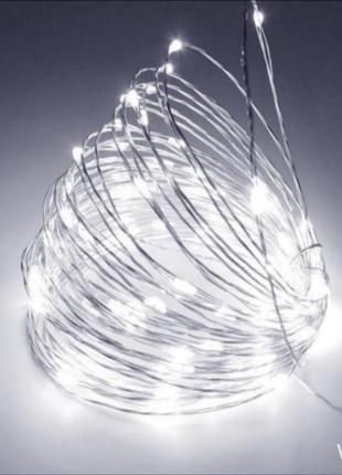 Гірлянда роса 10m 100 led світлодіодна на usb2 фото