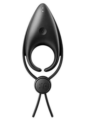 Ерекційне віброкільце-ласо з регулюванням розміру satisfyer sniper black