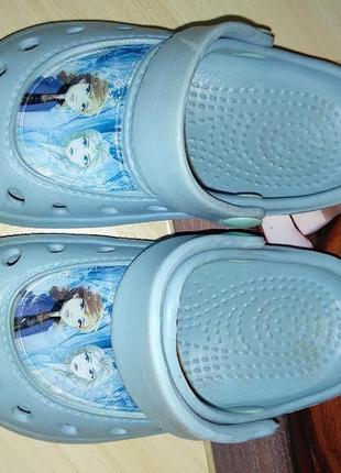 Детские кроксы crocs frozen холодное сердце ельза