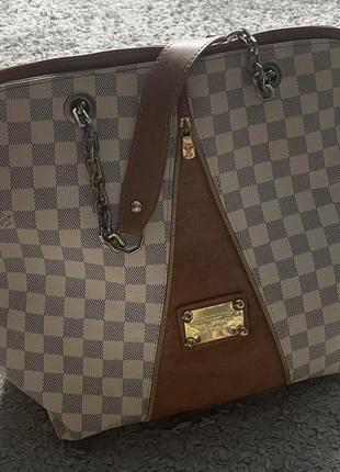 Стильна сумка-шоппер в стилі louis vuitton