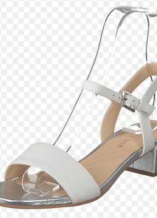 Кожаные босоножки clarks с ортопедической стелькой 25см