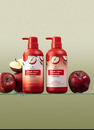 Шампунь з екстрактом яблучного оцту аpple cider vinegar
