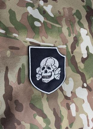 Шеврон (патч) голова адама мертвая голова на липучці