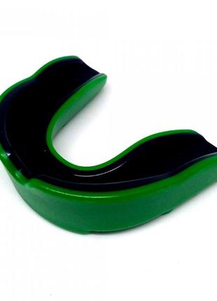 Капа боксерская power детская одночелюстная green/black