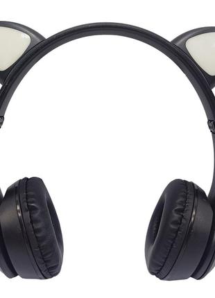 Детские наушники с кошачьими ушками viv-23m(black)