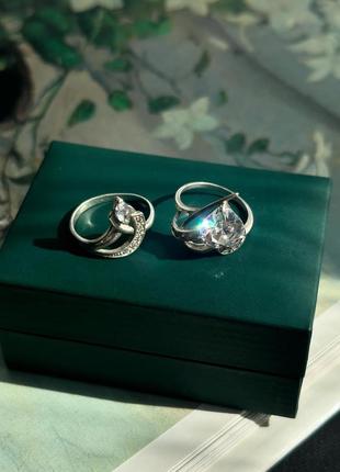 Серебряные кольца с фианитами ✨