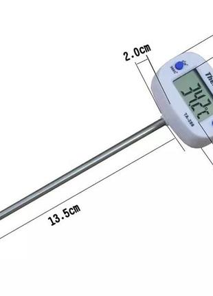 Термометр цифровой кухонный поворотный со щупом датчик кулинарный для мяса, кухни, шашлыка7 фото