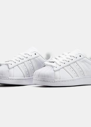 Премиум. кроссовки adidas superstar all white