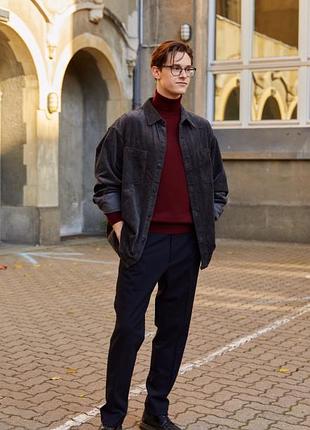 Стильная вельветовая рубашка uniqlo