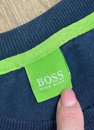 Женский свитшот темно синий hugo boss l оригинал6 фото