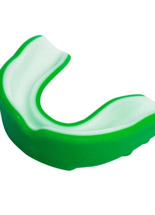 Капа боксерская power детская одночелюстная green/white