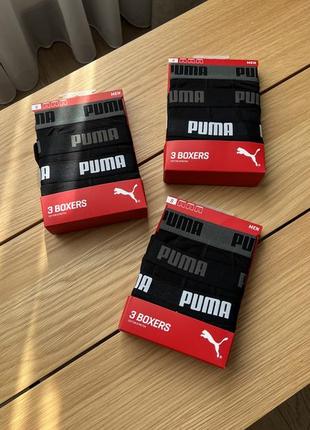 Труси puma чоловічі плавки боксерки оригінал нові чорні