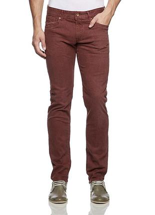 Джинсы слим темно-кирпичные w32 l32 'pepe jeans'