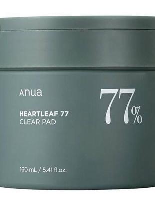 Anua hearleaf 77% заспокійливі педи для обличчя.70 шт2 фото