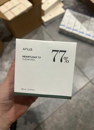 Anua hearleaf 77% успокаивающие пэды для лица.70 шт