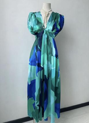 Шикарна атласна міді сукня3 фото