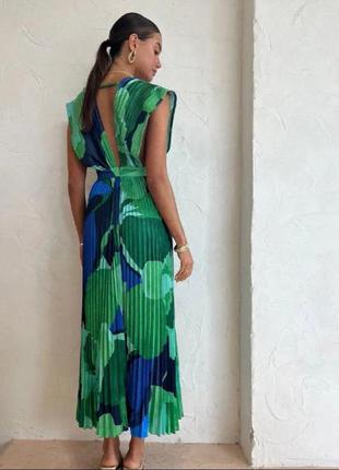 Шикарна атласна міді сукня6 фото