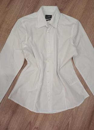Рубашка белая классическая коттоновая