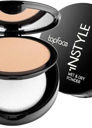 Компактна пудра topface instyle wet & dry 007 10 г (8681217220553)