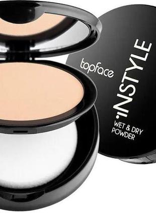 Компактная пудра topface instyle wet & dry 004 10 г (8681217220522)