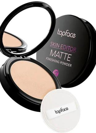 Компактна пудра topface skin editor matte spf 15 004 10 г (8681217231702)