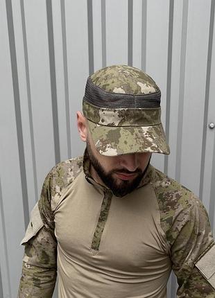 Тактична кепка із сіткою камуфляжна бейсболка армійська військова (b)