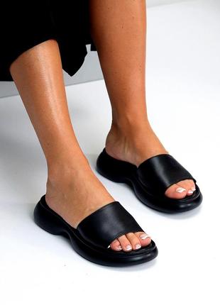 Шлепанцы женские из натуральной кожи