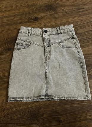 Джинсовая юбка bershka