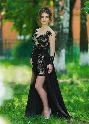 Вечернее платье черная