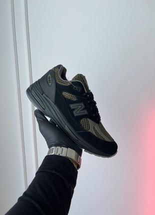 Кроссовки new balance 991v2 miuk stone island black2 фото