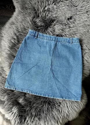Джинсова міні спідниця asos